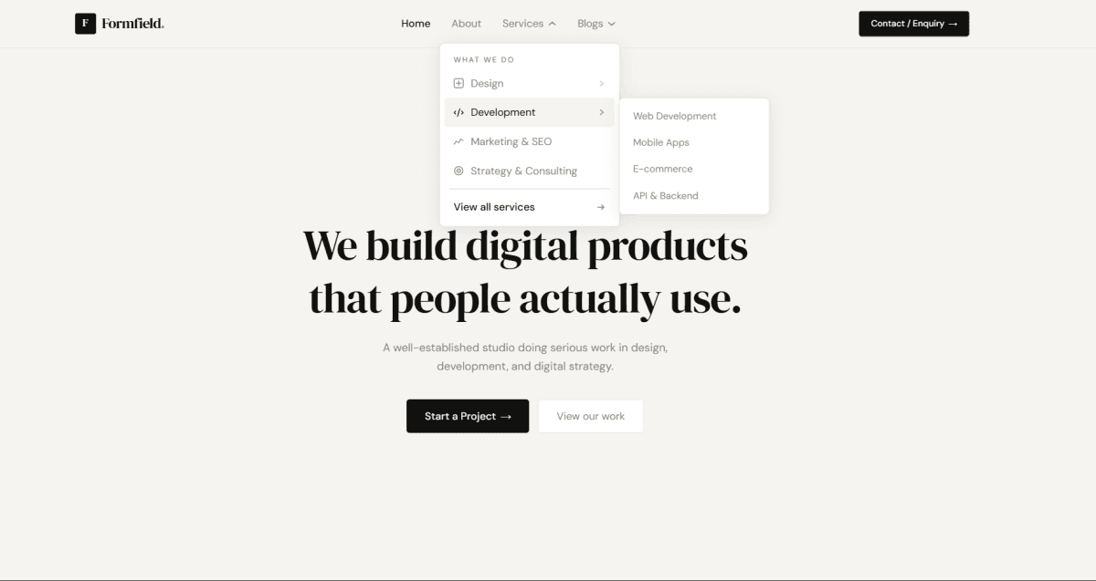 Animated Responsive Navbar Tailwind CSS