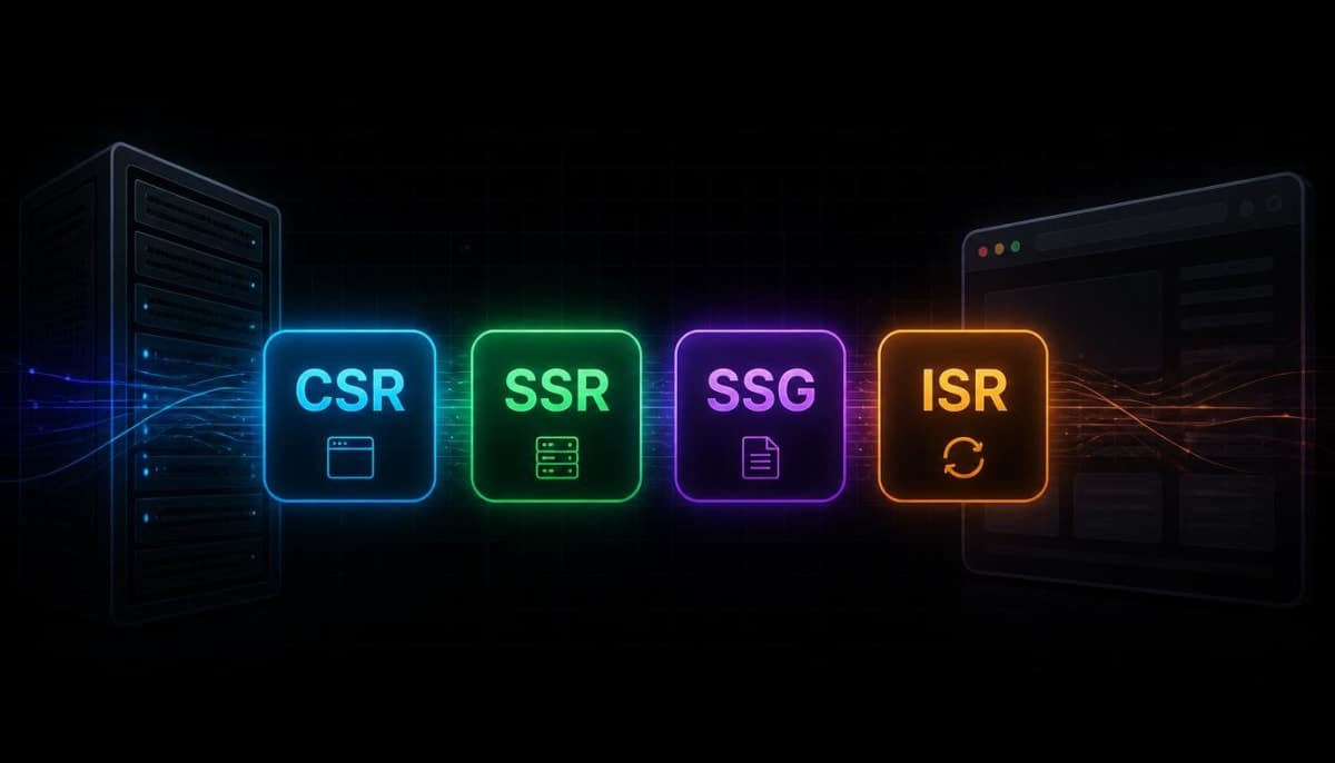SSR, CSR, SSG, and ISR in Next.js - What They Are and When to Use Each One