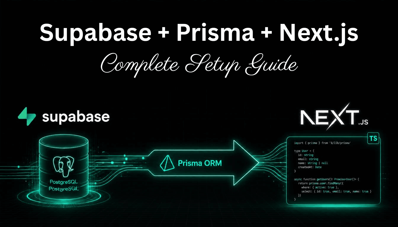 How to Connect Supabase with Prisma ORM in Next.js