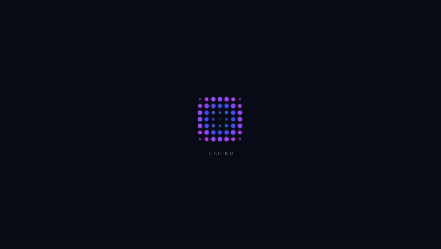 Ripple Grid Loader - React Dot Spinner - REACT component preview