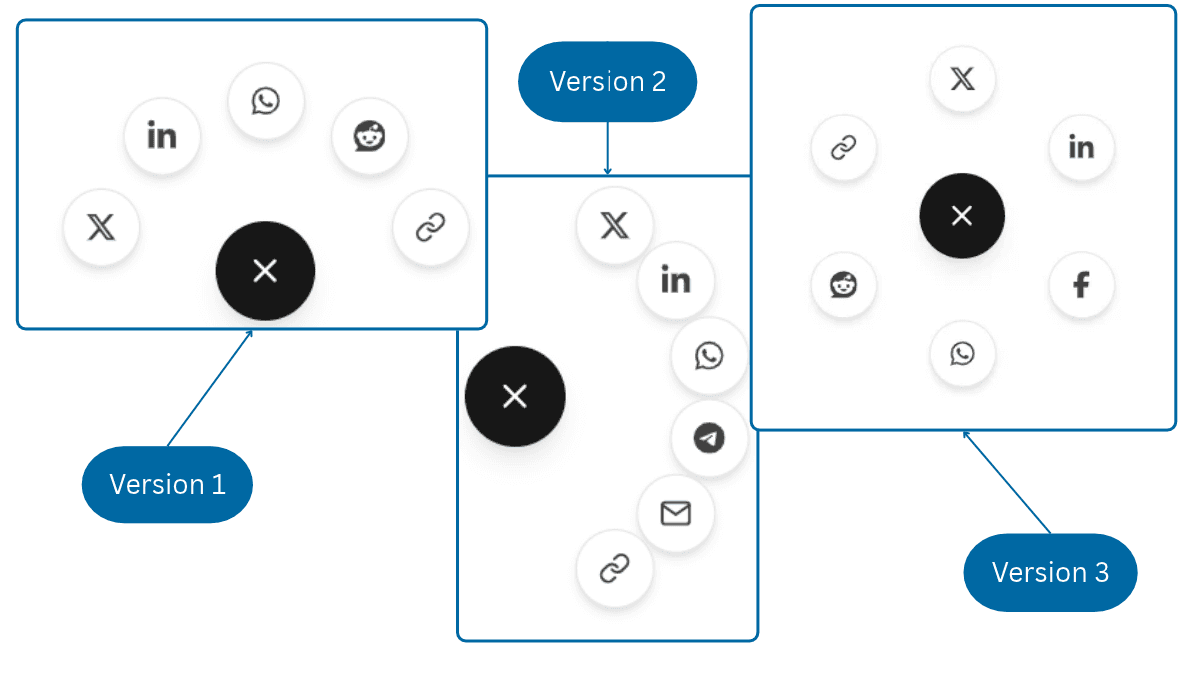 Radial Share Button - React Animated Share Menu